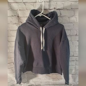 Calia By Carrie Underwood Dolman Sleeve Pullover Fleece Boxy Blue Hoodie S